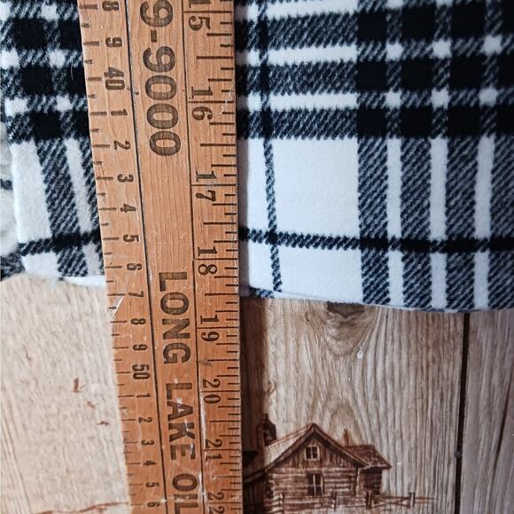 Loft Tartan Plaid Ruffle Detail Wool Blend Skirt Size 6p - Picture 8 of 9